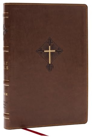 RSV2CE, Thinline Large Print Catholic Bible, Brown Leathersoft, Comfort Print: Revised Standard Edition, Second Catholic Edition, Thinline, Large ... Comfort Print, with 1 Ribbon, and Maps
