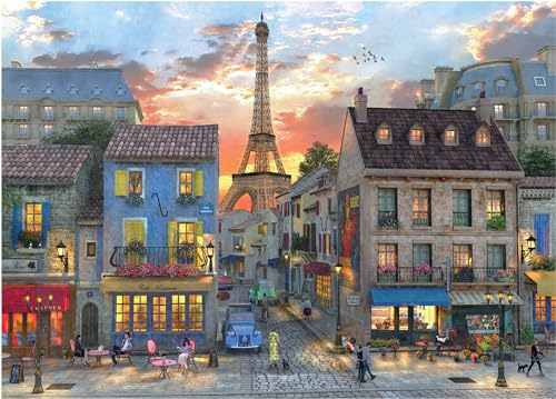 Peter Pauper Press Puzzle Evening in Paris - Jigsaw Puzzle, 1000 Teile, Alter: 12+, Mit Puzzle-Poster