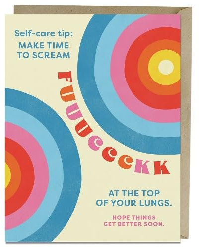 6-Pack Em & Friends Self-Care Tip Greeting Cards