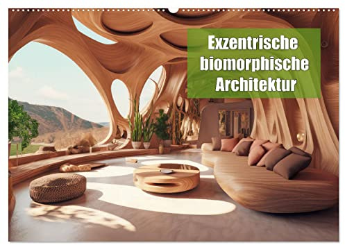 Exzentrische biomorphe Architektur (Wandkalender 2026 DIN A2 quer), CALVENDO Monatskalender: Künstlerischer biomorpher Baustil (CALVENDO Orte)