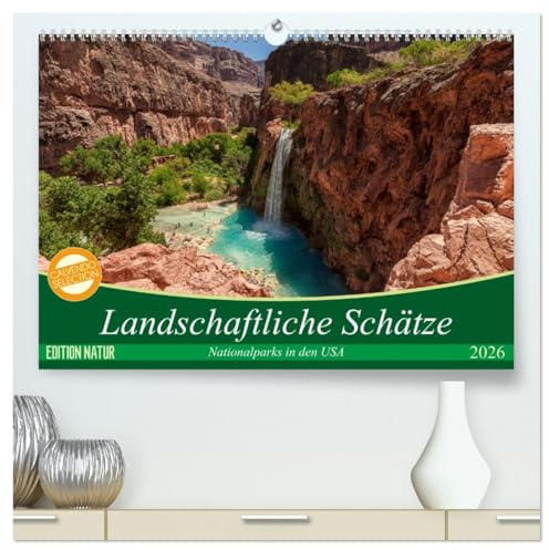 Landschaftliche Schätze (hochwertiger Premium Wandkalender 2026 DIN A2 quer), Kunstdruck in Hochglanz: Landschaftskalender mit atemberaubenden Motiven und unberührten Landschaften. (CALVENDO Natur)