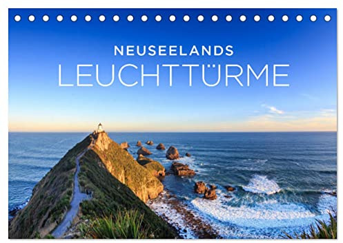Neuseelands Leuchttürme (Tischkalender 2026 DIN A5 quer), CALVENDO Monatskalender: Die schönsten Leuchttürme entlang der neuseeländischen Küste. (CALVENDO Natur)