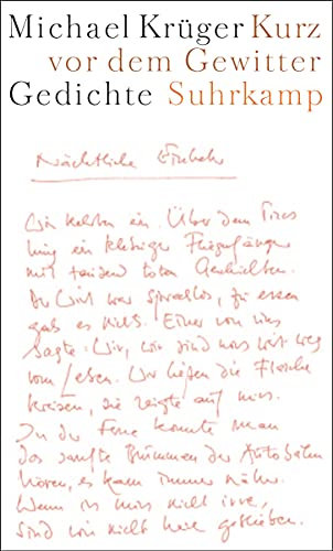 Kurz vor dem Gewitter: Gedichte