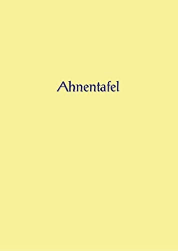Ahnentafel zum Ausfüllen