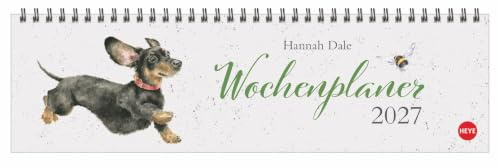 Hannah Dale : Wochenquerplaner 2027: Süße Tiere machen diesen Kunstkalender zu etwas Besonderem. Praktischer Wochen-Kalender 2027 im Querformat für Übersicht und als Dekoration zu Hause.