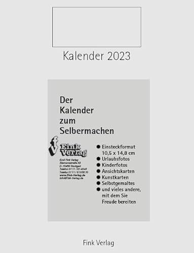 Kalender zum Selbermachen 2023: Einsteckkalender [Titel Hoch]
