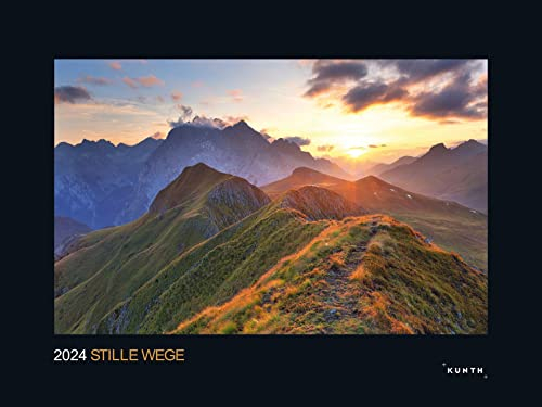 Stille Wege - KUNTH Wandkalender 2024: Hochwertiger, bildstarker Kalender mit Spiralbindung im Großformat (KUNTH Wandkalender Black Edition 60 x 45 cm)