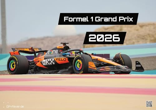 Formel 1 - Grand Prix - 2026 - F1 Kalender DIN A2: Der Wandkalender für alle Fans der Königsklasse auf vier Rädern für das Jahr 2026 im extragroßen Format DIN A2 (ca. 60 x 42 cm)!