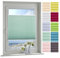 ourdeco® Plissee / 080 x 150 cm (Breite x Höhe) Pastellgrün/lichtdurchlässig, Blickdicht/verspannt/zum Klemmen und Montage ohne Bohren