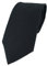 TigerTie Designer Krawatte in schwarz Uni - 100% Baumwolle - Krawattenbreite 8 cm