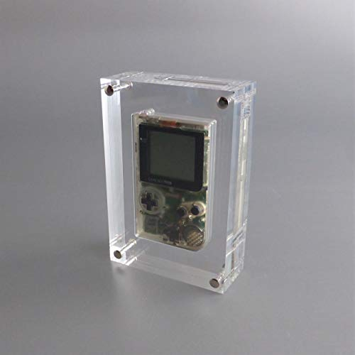 LOBOTEC Nintendo Gameboy Pocket Acrylglas Block Pocket Star, Videospiel Retro Konsolen Case aus hochwertigem Plexiglas, Präsentation und passende Schutzhülle, Game Boy Gehäuse zum Verschrauben