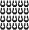 EEEKit Angelrutenhalter Clips, 20 Stück Wandmontierte Angelrutenklammern Rack, C-Clips Aufbewahrungsorganizer für Billard-Snooker-Queues