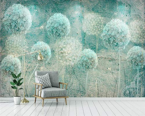 Papier peint intissé Trompe l oeil | Déco Mural Tableaux Muraux Photo Art Mur - Pissenlit abstrait européen 300x210 cm