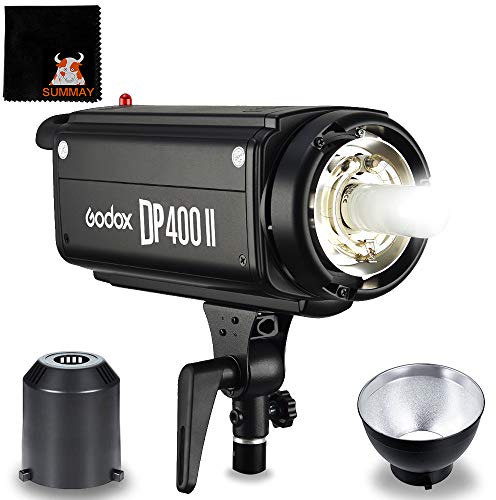 GODOX DP400II Studioblitz 400Ws Profi Blitzkopf Blitz Licht mit Einstelllicht 2,4 G GN65 Studio Strobe Blitz für Camera Strobe Blitze Studioblitzset (DP400II)