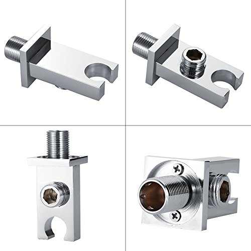 Duschauslass Dusche Wandhalter Brausehalter mit Kupfer Handbrause Dicker Geeigneter Ellenbogen-Schlauchverbinder für Dusche und Badewanne