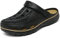 INMINPIN Zuecos Mujer Hombre Sandalias de Playa Respirable Ligeros Zapatos de Jardin Verano Antideslizante Zapatillas de Piscina con Soporte del Arco,Negro,42/43 EU