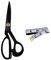 IHKFILAN Professionelle Schneiderschere Schwerlast Schere Industrielle Stärke Manganstahlschere Sharp für Zuhause und Büro Künstler Schneiderinnen,PVC Komfortgriff Schneiderschere, Schwarz 9/23 cm