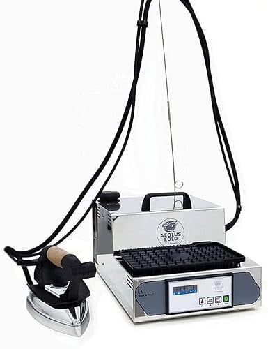 EOLO Ferro da Stiro GVK6 RA Professionale con Paravapore Caldaia In Acciaio Inox a Risparmio Energetico Ricarica Automatica