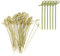 Palitos de Cóctel,100 Piezas Pinchos de Bambú para Cóctel Ecológicos Pinchos AperitivosPalillo Anudados Palillos de Dientes Bambúde Madera Palillos para Fiestas Canapés Catering Barbacoa Boda
