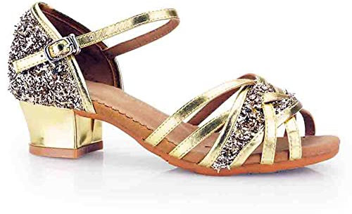 YFZHF Damen Latin Yoga Tanzschuhe High Heel Ballsaal Salsa Tango Party Pailletten Tanzschuhe Square Dance Schuhe