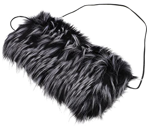 BESPORTBLE Ärmelwärmer Handwärmer Aus Kunstfell Armwärmer Muff Winter Handwärmer Plüsch Handwärmer Glatter, Flauschiger Handwärmer Kissen-handmuffs Mädchen Kunstpelz Schlank Lederhand Weiß