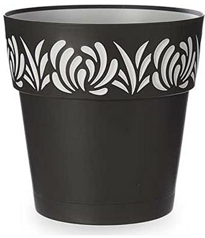Maceta Autorriego Gaia Antracita Plástico (29 x 29 x 29 cm)