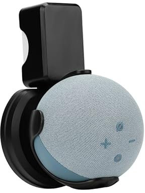 Aokicase YI NUO1 for Amazon Echo Dot 4 / Echo Dot 5 Wall Mount Stand Mount Accessories, No Screws Required, Speaker Accessories Rack (Amazon Echo Dot 4 / Echo Dot 5, Black)