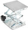 ZEONHAK 150 x 150 mm Laborscherenwagenheber, Laborwagenständer, Scherenhebebühne Hebebühne Höhe von 75 mm bis 260 mm, 1,2 kg