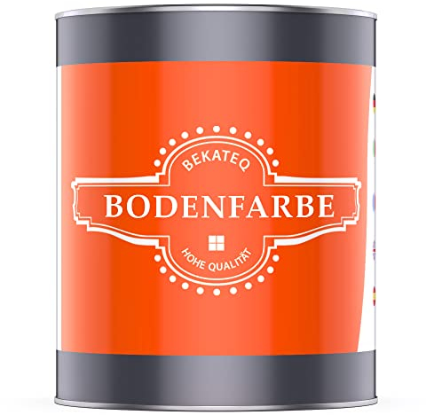 BEKATEQ Betonfarbe Mahagonibraun 1l Bodenbeschichtung & Fußbodenfarbe für außen & innen I Bodenfarbe, Betonversiegelung & abriebfester Bodenbelag für Werkstattboden, Keller, Garage & Industrie BE-700
