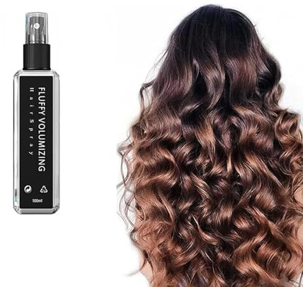 Fluffy Volumizing Hair Spray, 100ml Extra-Volume Magic Spray Gel Unisex, Fluffy Volumizing Hairspray, Instant Volumizing with Non Greasy & Non Sticky, DIY Hairstyle for All Hair Types (1pc)