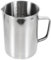 IMIKEYA Caraffa graduata in acciaio inox da 1000 ml, con manico, misurino in metallo, con scala, bollitore infrangibile per sciogliere cera, latte, caffè, latte, lavabile in lavastoviglie