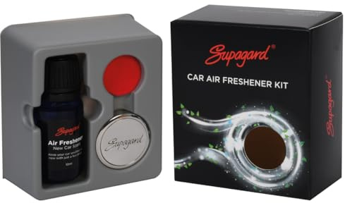 Supagard Car Air Diffuser (Air Freshener Clip On Kit 10ml Scent Oil Included)