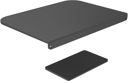 HFTEK - Reinforcement Plate for Monitor Mount for Thin Glass and Other Fragile Table Tops Mounting Plates Steel Bracket Plate Reinforcement Plate (HF24A40)