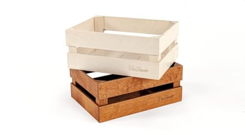 Via Veneto the Original - Cassetta Vintage in Legno per Biciclette, Cassetta Anteriore Bici City Bike, Adulto Donna, Made in Italy