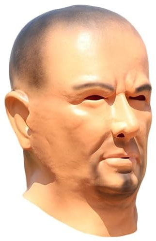 Halloween Realistico Adulti Uomo Maschera in Silicone Viso Umano Cosplay Masquerade Party Props