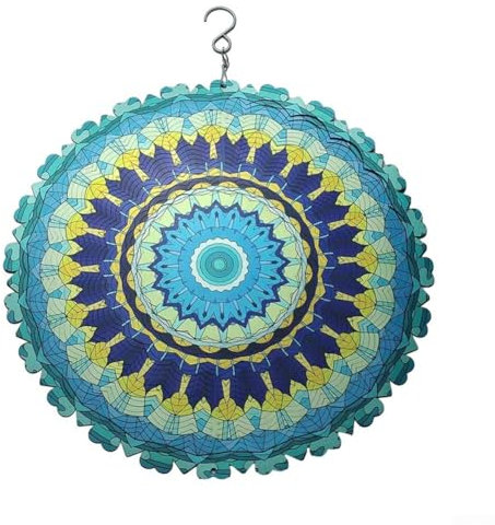 Zoegneer Windspiel 3D Windspiel Hängend Metall Windfänger Garten Dekor für Outdoor Garten Balkon Hof (A)