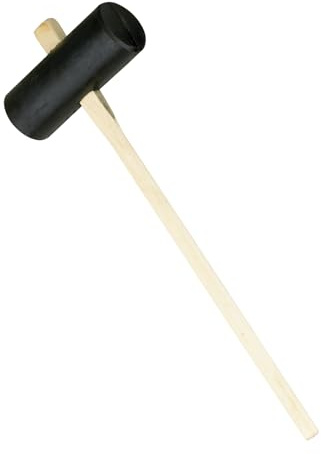 PDL – PegDev - 10lb Rubber Paving Maul with 1041mm Hickory Handle | Ideal for Tapping Slabs Without Damage | Heavy Duty Construction