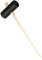 PDL – PegDev - 10lb Rubber Paving Maul with 1041mm Hickory Handle | Ideal for Tapping Slabs Without Damage | Heavy Duty Construction