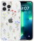 RALEAVO Compatible with iPhone 14 Pro Max Case, Cute Clear Floral Case for Girls Women, Soft Silicone Shockproof Protective Bumper Case with Flowers Patterns Phone Case for iPhone 14 Pro Max - White