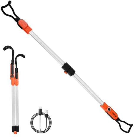 VEVOR Werkstattlampe 2300 LM, Arbeitsleuchte 6000 mAh, wiederaufladbares LED-Licht, Arbeitslampe für Mechaniker mit Haken, für Autoreparatur, Inspektion, Garage, Werkstatt, Notbeleuchtung