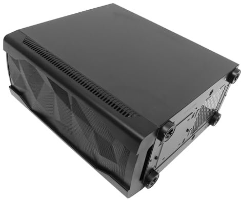 Atx Micro Atx Computer Case with Tempered Glass Side Panel