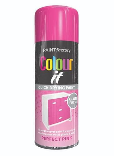 DUAYRA Perfect Pink Spray Paint 400ml | All-Purpose Aerosol Paints | Multi-Purpose Use Aerosol Cans | Excellent Coverage Fast Drying | Professional Gloss Finish | Suitable For Wood, Plastic, Metal (1)