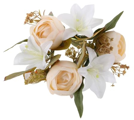 Amosfun Kerzenhalter Blumenkranz Rustikal Blumenringe Für Kerzen Künstlicher Rosenkranz Mit Blättern Grüne Girlande Für Säulenkerzen Und Laternen Hochzeitsmittelstück