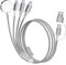 4 en 2 Múltiple Rápido Cargador para A pple Watch, 1.8M/6FT Cable de Carga Nylon USB A/C a Puerto iOS/Tipo C/Micro USB/iWatch, Compatible para iWatch Ultra/SE/1-10/iPhone/iPad/AirPods/Galaxy/Huawei