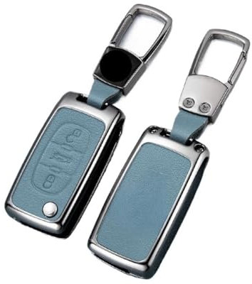 FWNERGUL Porte-clés de Voiture en Alliage de Zinc, Compatible avec Citroën C1 C2 C3 C4 C5 C6 C8 C4L C3L C3-XR Picasso Aircross(Style D3 Blue 02)
