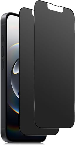 Xunzii Matte Sichtschutz Schutzfolie Kompatibel mit iPhone 17e/16e/13/13 Pro/14 für Panzerglas, Anti-Spy Privacy Schutzglas, 9H Härte Anti-Kratzer Matte Anti-Spy Folie, Blendschutz - 2 Stück