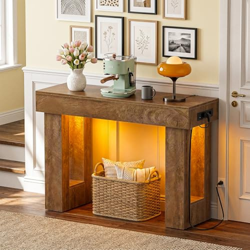 Homieasy Console Entrée 99cm avec Prises USB et LED à Détecteur