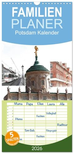 Familienplaner 2026 - Potsdam Kalender mit 5 Spalten (Wandkalender, 21 cm x 45 cm), CALVENDO: Potsdam, Weltkulturerbe, Metropolregion mit Zukunft in Digi-Art. (CALVENDO Orte)