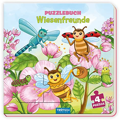 Trötsch Pappenbuch Puzzlebuch Wiesenfreunde: Beschäftigungsbuch Entdeckerbuch Puzzlebuch