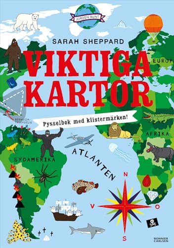 Viktiga kartor : pysselbok med klistermärken